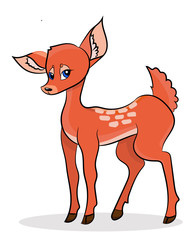 Векторное изображение олененок