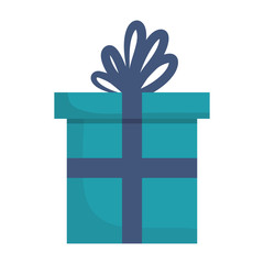 gift box icon over white background vector illustratio