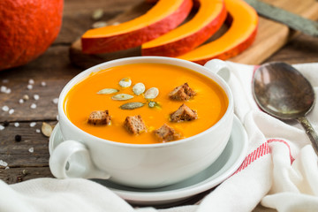 Pumpkin soup puree