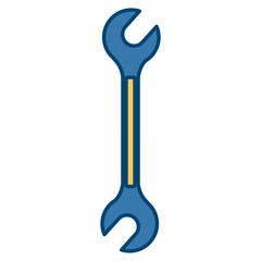 Wrench construction tool icon vector illustration graphic design