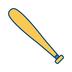 Baseball bat symbol icon vector illustration graphic design