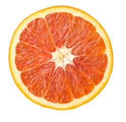 red Orange closeup isolated