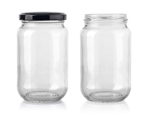 Glass jar isolated