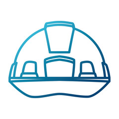 Construction helmet security icon vector illustration graphic design
