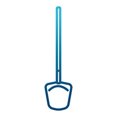 Shovel construction tool icon vector illustration graphic design