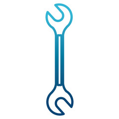Wrench construction tool icon vector illustration graphic design