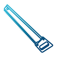 Saw construction tool icon vector illustration graphic design