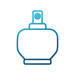 Fragrance bottle isolated icon vector illustration graphic