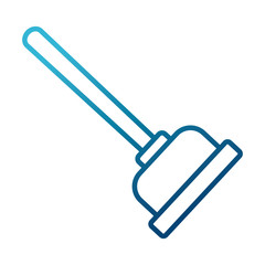 Toilet pump isolated icon vector illustration graphic design