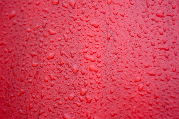 red water drops background