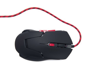 Computer gaming mouse isolated on the white background