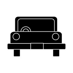 Car frontview vehicle icon vector illustration graphic design