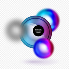 Sphere 3d vector banner