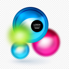 Sphere 3d vector banner