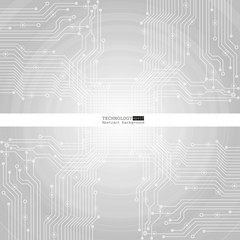 Vector circuit board illustration. Abstract technology