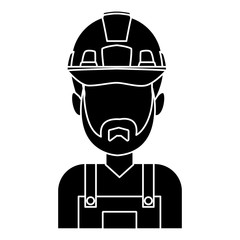 Construction worker cartoon icon vector illustration graphic design
