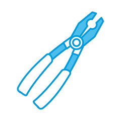 Plier construction tool icon vector illustration graphic design