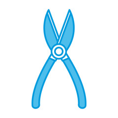 Gardening scissors tool icon vector illustration graphic design