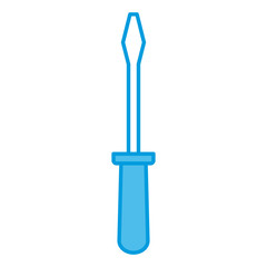 Screwdriver construction tool icon vector illustration graphic design