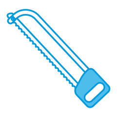 Hacksaw construction tool icon vector illustration graphic design