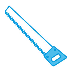 Saw construction tool icon vector illustration graphic design