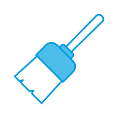 Construction paint brush icon vector illustration graphic design