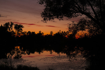 Obraz na płótnie Canvas Sunset Silouette