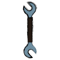 Wrench construction tool icon vector illustration graphic design