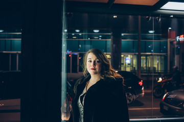 portrait of young beautiful woman outdoor looking camera smiling - thinking future, getting away from it all concept