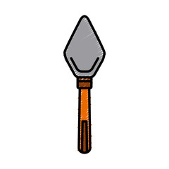 Spatula construction tool icon vector illustration graphic design