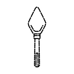 Spatula construction tool icon vector illustration graphic design