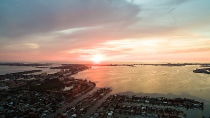 Boca Ciaga Bay sun setting