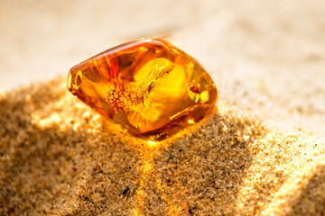 Bernstein am Ostseestrand