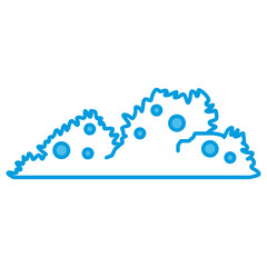 Bush plant isolated icon vector illustration graphic design