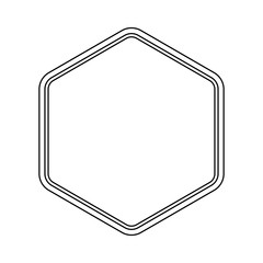 decorative frame icon over white background vector illustration