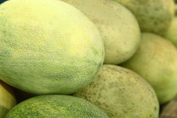 Fresh melons, closeup
