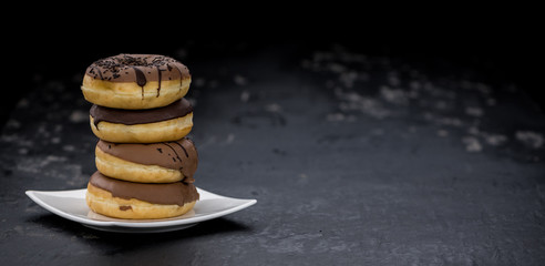 Donuts (fresh made; selective focus)