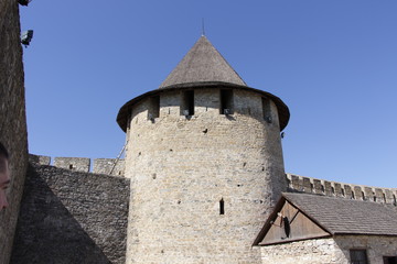 Obraz premium Landscape of Khotyn Fortress. Ukraine.
