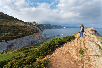 Panoramic of cliffs