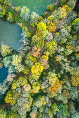 Paysages aériens printaniers