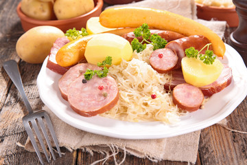 sauerkraut and sausage