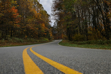 Skyline Drive in fall, Shenandoah National Park, Virginia