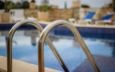 Obraz na płótnie Canvas Morning Pool - Algarve Portugal