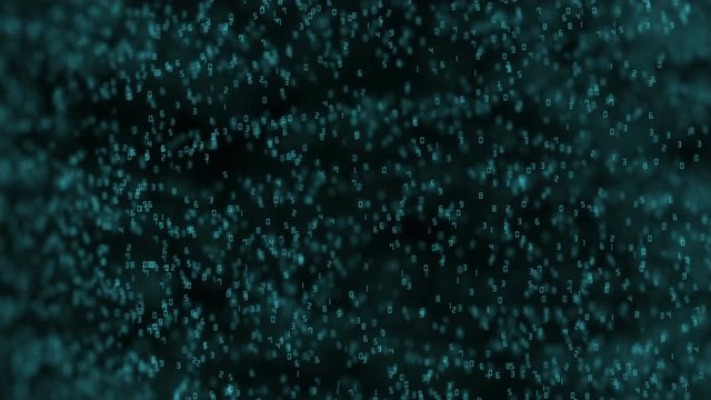 figures hover in space. cinematic background. seamless loop.