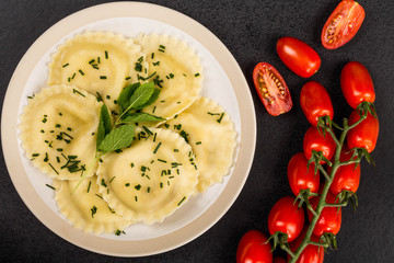Italian Style Cappelletti With Parma Ham Ravioli Pasta