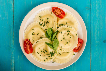 Italian Style Cappelletti With Parma Ham Ravioli Pasta