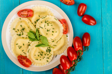 Italian Style Cappelletti With Parma Ham Ravioli Pasta