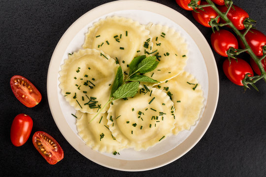 Italian Style Cappelletti With Parma Ham Ravioli Pasta