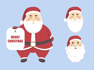 Isolated funny Santa.