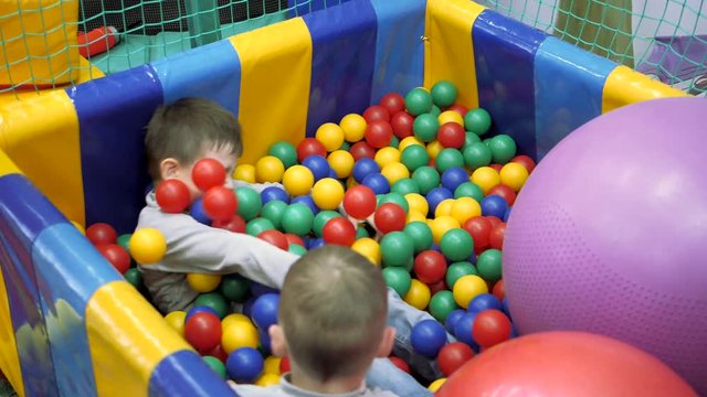 Children's games. Fun kids in the room.